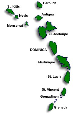 Dominica in der Karibik